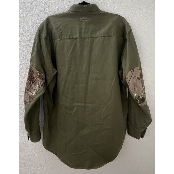 MAGELLAN Mens LARGE Olive Realtree Camo L/S Button-Up Hunting Shooting SHIRT EUC - Picture 2 of 7